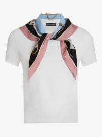 Dolce & Gabbana scarf-wrapped T-shirt | White | FARFETCH at Farfetch